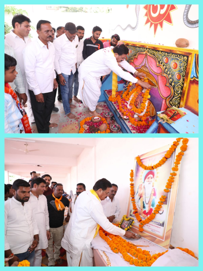 नगरपालिका द्वारा निर्मित जनसुविधा गृह का किया लोकार्पण रक्तदान शिविर का आयोजन एक पुनीत कार्य है-मंत्री आंजना