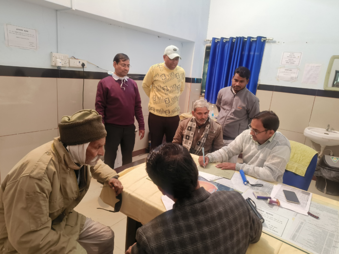 The first follow-up camp of the free eye treatment camp was organized under the aegis of Harish Anjana Education Society