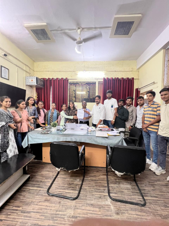 bcom-bsc-result-revaluation-nimbahera-nsui-memorandum